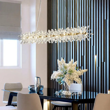 Lustre moderne en cristal pour éclairage intérieur élégant — LZ4X9P2