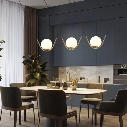 Suspension en verre style nordique pour restaurant et café — LZ4R9XQ