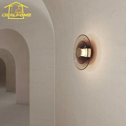 Applique murale LED en verre au design minimaliste pour intérieur — LZ4X9P2