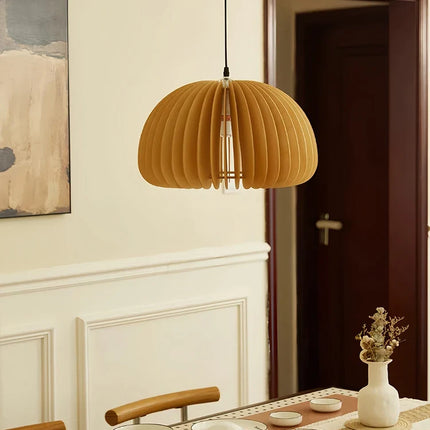 Lustre en bois style japonais rétro pour décoration créative — LZ4X9T
