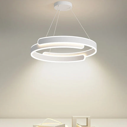 suspension led anneau design pour décoration intérieure élégante