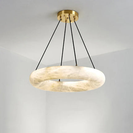 Lustre en marbre naturel espagnol pour hôtel de luxe — LZ4M9Q2