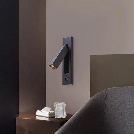 applique murale led rotative avec interrupteur pour lecture