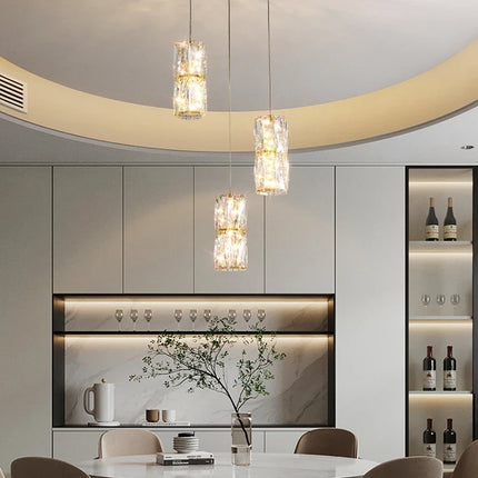 Suspension nordique en acier inoxydable avec cristal décoratif — LZ4X9P