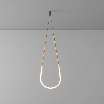 lustre linéaire à led design en acier inoxydable minimaliste