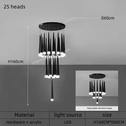 Suspension LED moderne pour intérieur contemporain — LZ4X9T2