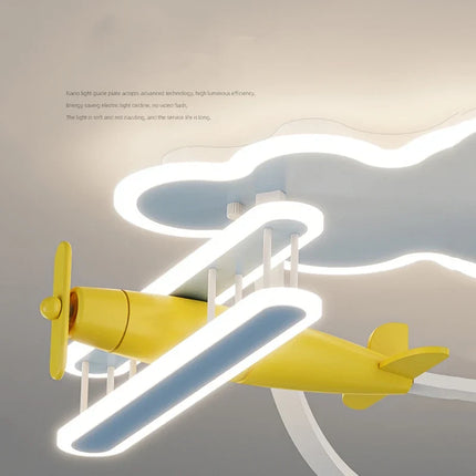 Plafonnier avion avec télécommande pour chambre d’enfants — LZ4X9T
