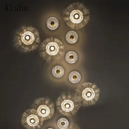 Applique murale LED fleur en acrylique pour décoration intérieure — LZ4XJ9