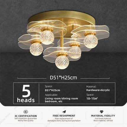 Plafonnier LED suspendu au design moderne et élégant pour intérieur — LZ4X9P