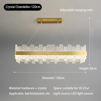 Suspension nordique en verre cristal au design moderne et élégant — LZ4X9P