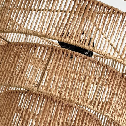 Suspension en corde de chanvre style wabi-sabi pour intérieur raffiné — LZ4X7B