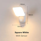 Blanc froid / Capteur carré blanc / 12W