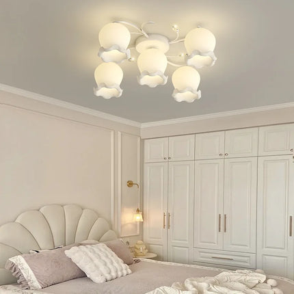 Lampe de chevet nordique crème au design rétro moderne 2024 — LZ4X9P