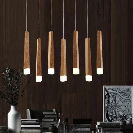 Lustre suspendu moderne en bois pour tous espaces — LZ4N7Q2