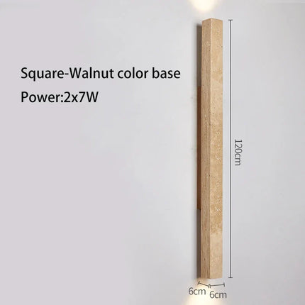Applique murale LED longue en pierre naturelle — LZ4X9JQ