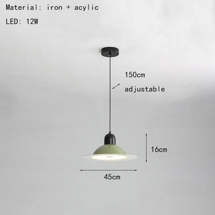 suspension lampe led métal avec lumière réglable et modifiable