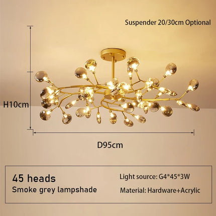 Lustre suspension moderne au design créatif et simple — LZ4X9P