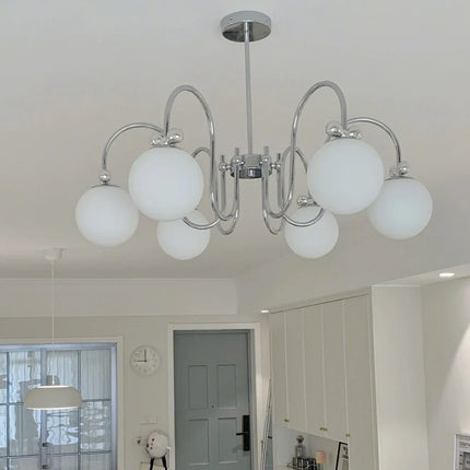 Plafonnier LED suspendu en arc décoratif romantique — LZ4X9T2