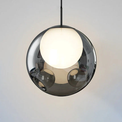 Lustre en verre simple style nordique pour éclairage intérieur — LZ4P9XQ