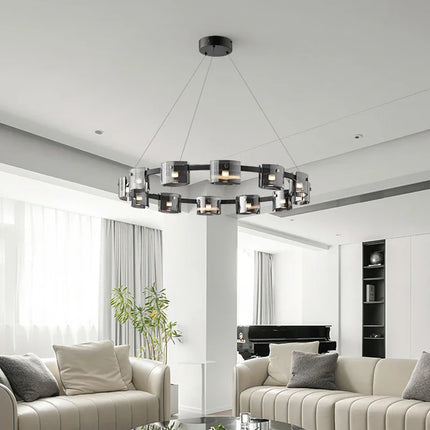 Lustre suspension en verre au design minimaliste moderne — LZ4Q9T1