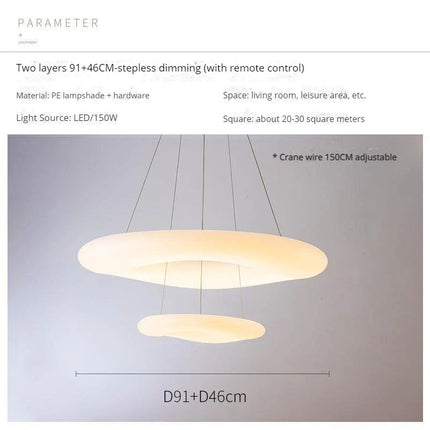 Suspension LED design nuage style nordique moderne — LZ4P9XJ2