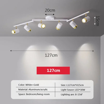 Plafonnier LED moderne avec bande lumineuse décorative pour intérieur — LZ4X9T