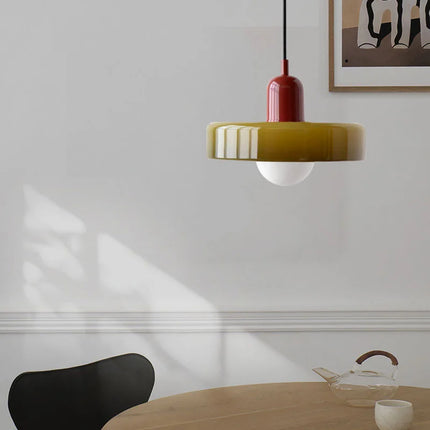 Lustre suspendu en verre coloré pour intérieur moderne — LZ5QW9