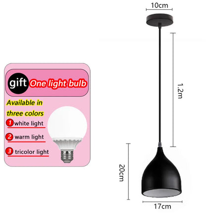 Lustre suspension simple en fer pour maison et restaurant — LZ4P9X