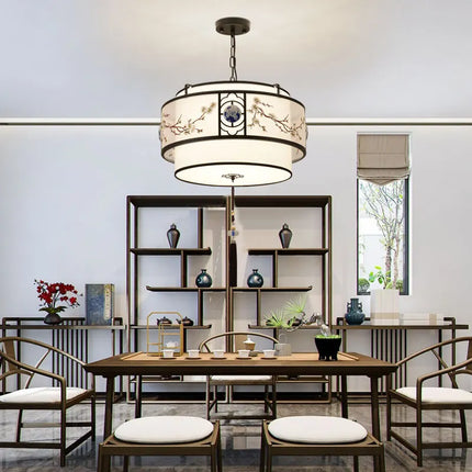 Lustre suspension rétro créatif pour éclairage de restaurant — LZ4P9XJ