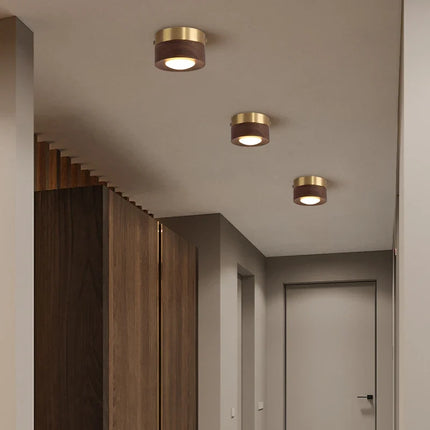 Plafonnier LED en noyer et frêne pour décoration intérieure — LZ4X9T