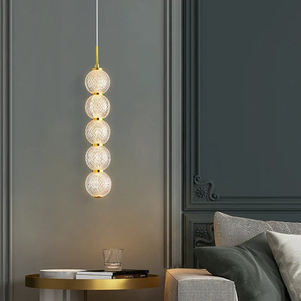 Suspension design en acrylique transparent à hauteur réglable — LZ4P9XQ