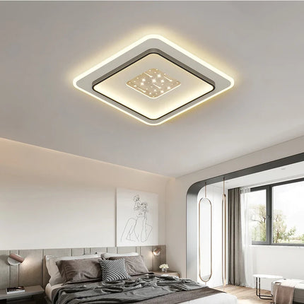 Plafonnier LED moderne à luminosité réglable pour salon, chambre et cuisine — LZ4X9P