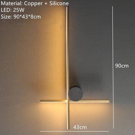 Applique murale LED en laiton pour éclairage décoratif moderne — LZ4X9T2