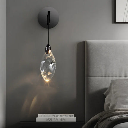 Applique murale design moderne en cristal forme goutte d'eau — LZ4X9M2