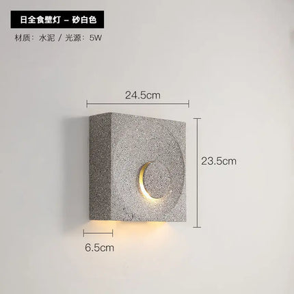 Applique murale industrielle en ciment pour éclairage décoratif — LZ4X9P2