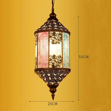 Lustre suspension décoratif style asiatique pour intérieur bohème — LZ4N7Q2