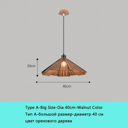 Suspension Wabi-Sabi en bois avec luminaires LED intégrés — LZ4X9Q2