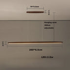 260cm / White pine wood / White light