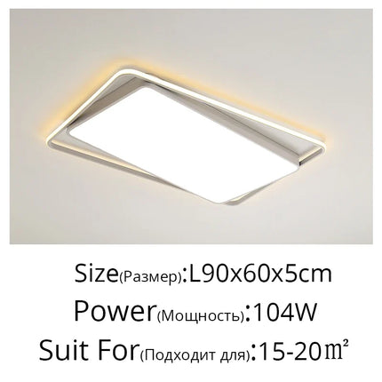 Plafonnier LED encastré au design minimaliste pour loft moderne — LZ4X9T1