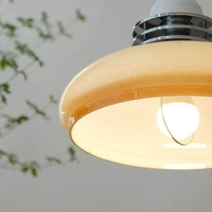 Suspension Bauhaus rétro en verre médiéval rétractable — LZ4X9P