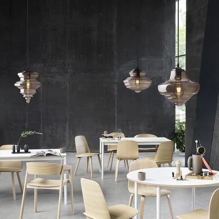Suspension industrielle en verre élégante — LZ4D9XQ