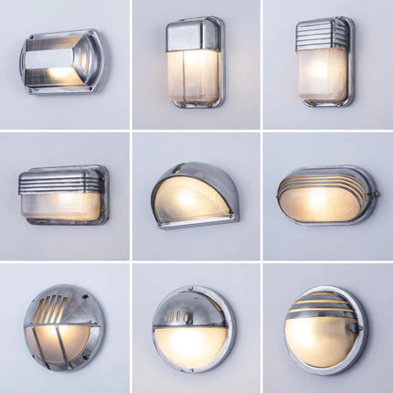 Applique murale LED rétro en aluminium étanche pour intérieur et extérieur — LZ4P9XQ