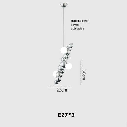 Lustre suspension LED à intensité variable au design artistique — LZ7XQ2