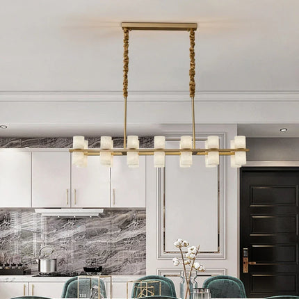 Suspension minimaliste en cuivre et marbre style postmoderne — LZ4X9Q2