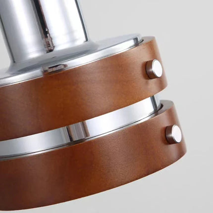 Suspension intérieure en bois et métal chromé design — LZ4G7XQ