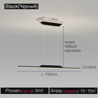 Black  A 150cm / Dimmable with remote