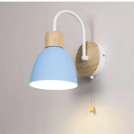 Applique murale nordique moderne macaron avec interrupteur LED intégré — LZ4X9P2