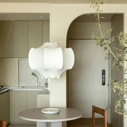 Lustre suspension en soie style wabi-sabi pour intérieur — LZ4X9T2