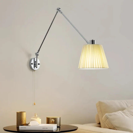 applique murale télescopique moderne bras basculant lampe rotative