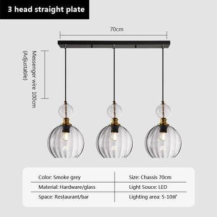 Suspension luminaire en verre forme bonbon pour décoration maison — LZ4X9T2